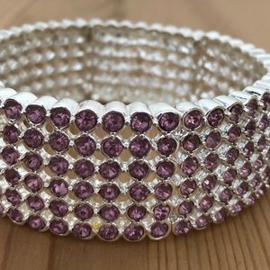 Bracelet, purple stones.